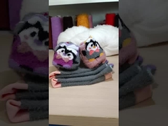 100% पॉलिएस्टर नकली फर यार्न वार्न और सॉफ्ट स्वेटर बनाने के लिए